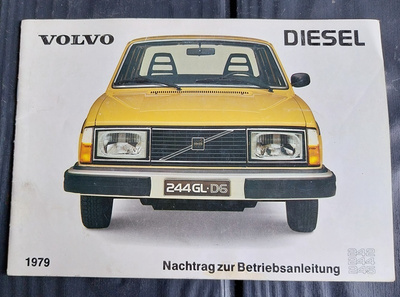 VOLVO Diesel 1979 Nachtrag zur betribsanleitung