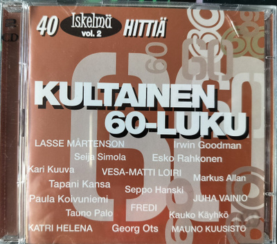 KULTAINEN 60-LUKU ISKELMÄ VOL.2-2CD, v.1999 WARNER MUSIC