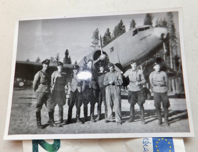 VANHA Valokuva Ilmavoimat Lentokone Douglas DC-2