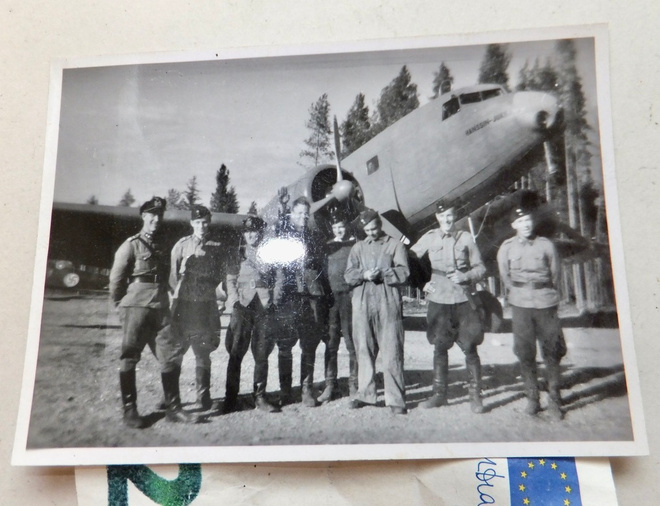 VANHA Valokuva Ilmavoimat Lentokone Douglas DC-2