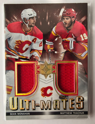 Tkachuk/Monahan 2021-22 UD Ultimate Ulti-Mates Jersey