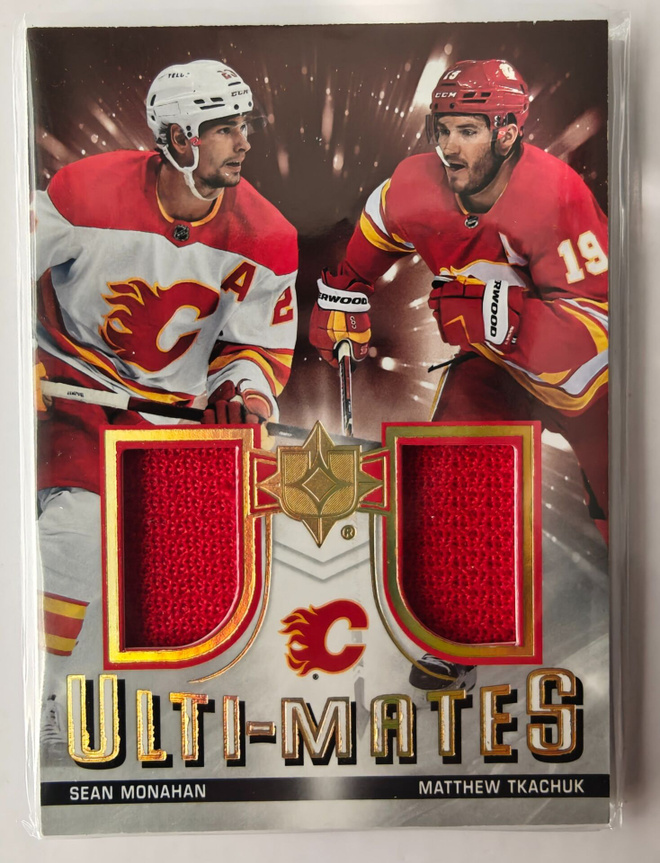 Tkachuk/Monahan 2021-22 UD Ultimate Ulti-Mates Jersey
