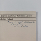 Lennart Saari : The Ecology of Wood Pigeons (Columba Palu... - pikkukuva 2