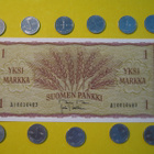 11 kpl 1 markka 1952-1962 koko sarja ja 1 mk seteli 1963 - pikkukuva 2