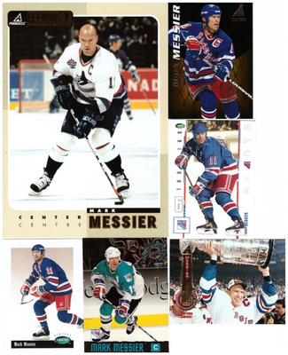 6 x MARK MESSIER Canucks, Rangers