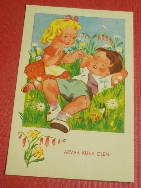 Tyttö kiusaa pojan päiväunia   (K11)
