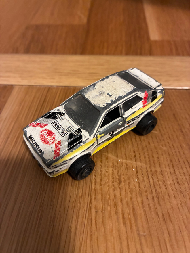 Audi Quattro Majorette pikkuauto n 1/64
