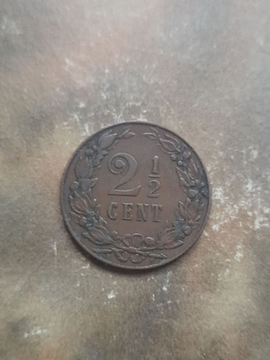 Hollanti 2 1/2 cent 1906