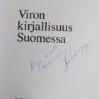 Toivo Kuldsepp : Viron kirjallisuus Suomessa (tekijän omi... - pikkukuva 3