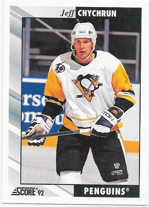 1992-93 Score #364 Jeff Chychrun Pittsburgh Penguins gooni