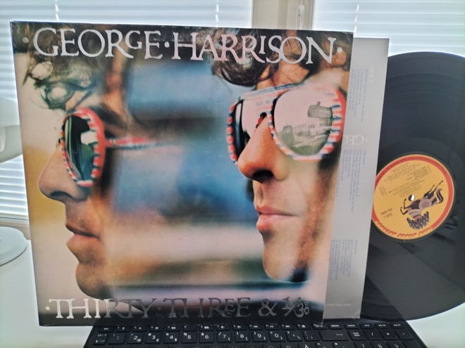 GEORGE HARRISON, Thirty three & 1/3, LP US -76 HIENO KUNTO !