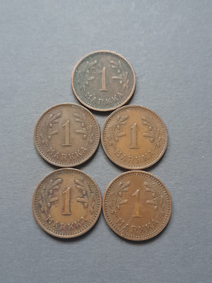 1 MARKKA 1941, 5kpl
