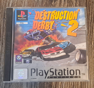 Destruction Derby 2 (PS1) - Platinum, CIB (Ohjekirjalla)