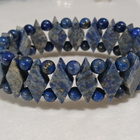 Lapis lazuli kivi rannekoru sininen kivi rannekoru - pikkukuva 1