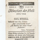 Keräilyvalokuva Filmstars Serie C n:o 106 GAIL RUSSELL - pikkukuva 2