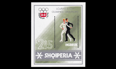 Albania 1836BL59 ** Talviolympialaiset Innsbruck (1976)