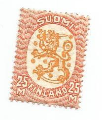 Suomi, 1927 PT 25 mk, Lape 136 B W4 **