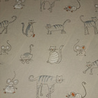 Kissa ja hiiri kangas 420x142cm - pikkukuva 2