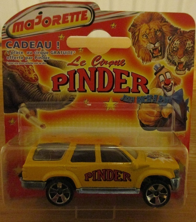 Toyota 4Runner 3.0 V6 5D Yellow Pinder 1994 Majorette 1:58