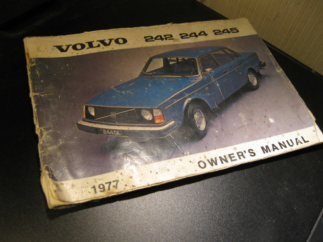 käyttöohjekirja Volvo 242/244/245