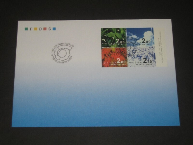 FDC Suomi  1997 Suomen itsenäisyys 80-v  vihko 36