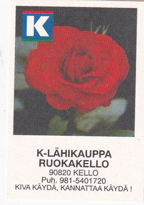 Kello. K -  Lähikauppa RUOKAKELLO     b591
