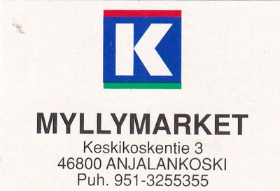 Anjalankoski, Myllymarket  . Kesko Oy  .s42