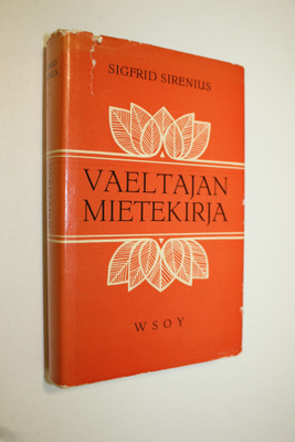 Sigfrid Sirenius : Vaeltajan mietekirja
