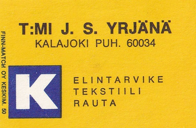 Kalajoki, T:mi J. S. Yrjänä       b435