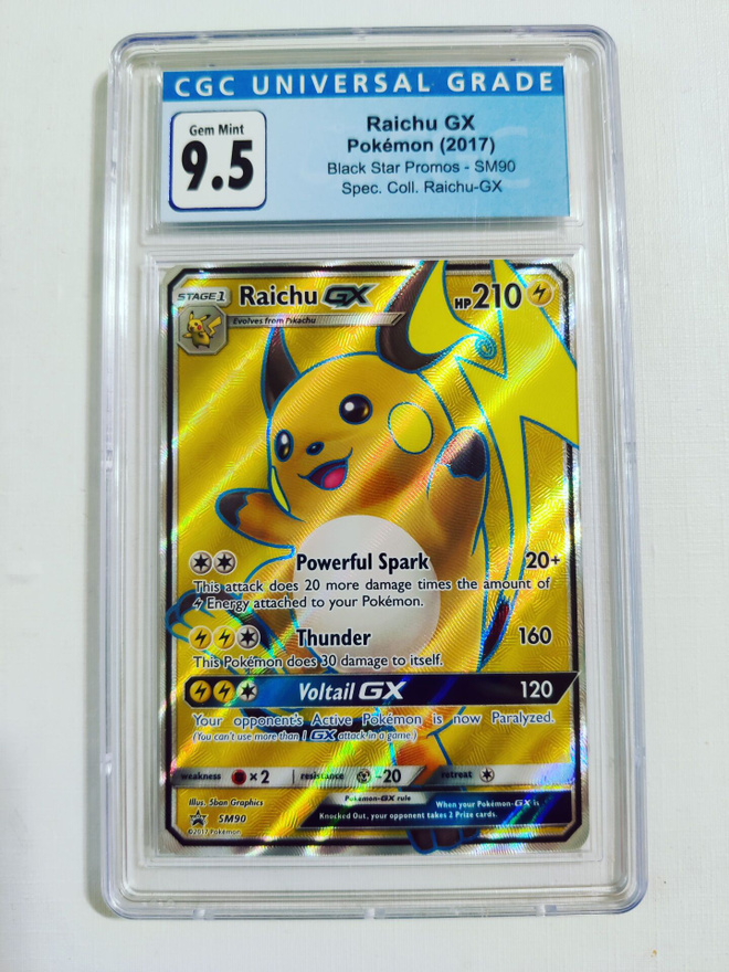 Raichu GX - Black Star Promo SM90 Special Collection CGC 9.5