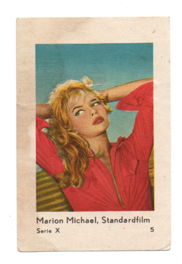 Purkkakuva Hellas Serie X n:o 5 MARION MICHAEL.