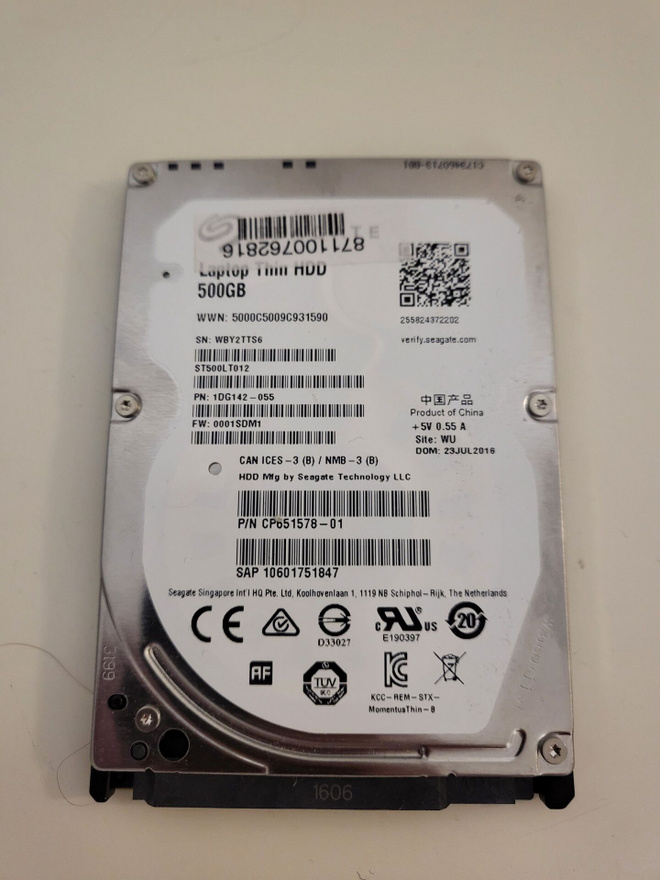 Seagate 500GB 2,5" 5400rpm sata kovalevy