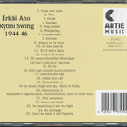 Erkki Aho Rytmi Swing 1944-46 CD-levy - pikkukuva 2