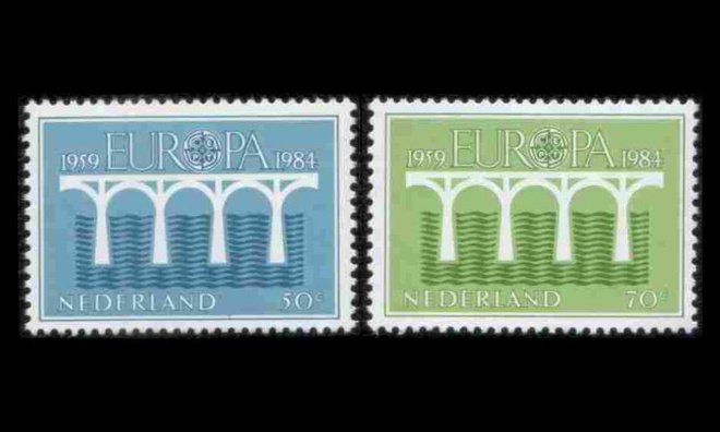 Alankomaat 1251-2A ** Europa (1984)