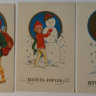 3 kpl Joulukortteja, piirt. Margit Broberg 1920-lukua - pikkukuva 1