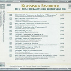 CD Klassiska Favoriter - Från Mozarts & Beethovens Tid CD 2 - pikkukuva 2