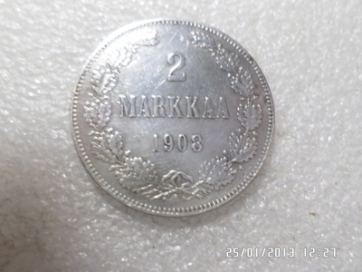 2 mk 1908 hopeaa hieno raha, kl 8-9