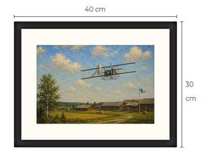 Uusi Varhainen lentokone art print 30 cm x 40 cm