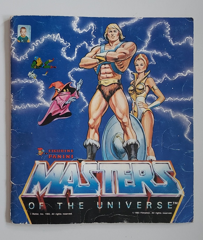 Panini MotU He-Man keräilyalbumi (1983) sis. 170 tarrakuvaa