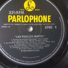 Yves Montand  – Les Feuilles Mortes  LP UK - pikkukuva 3