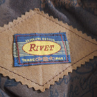 Ruskea liivi L nahkaa Rivet - pikkukuva 2