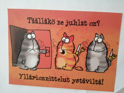 Tääläkö ne juhlat on?..........
