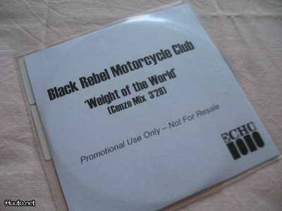 Black Rebel Motorcycle Club Weight of the world promo cds