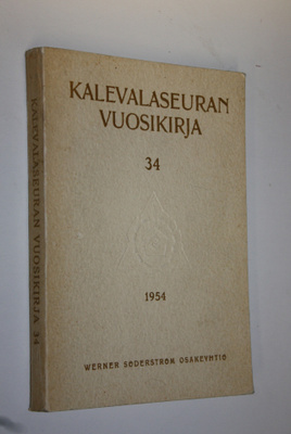 Kalevalaseuran vuosikirja 34 1954