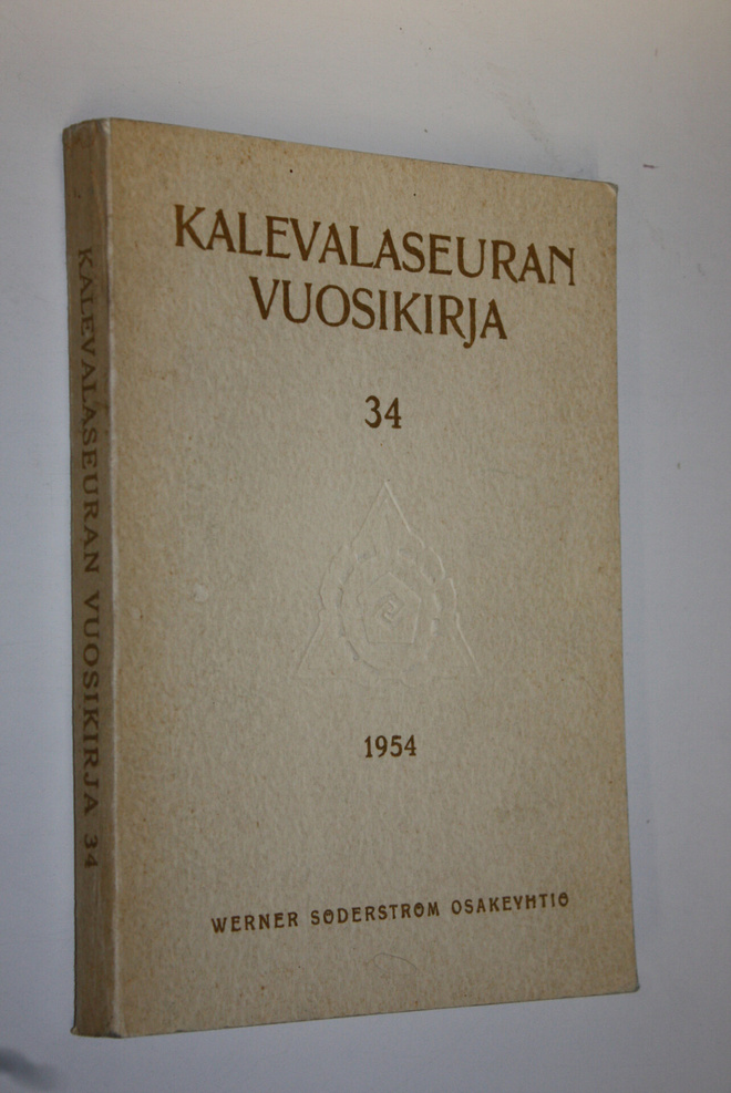 Kalevalaseuran vuosikirja 34 1954