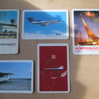 CCCP: Aeroflot 17 erilaista almanakkakorttia vv. 1968-1990 - pikkukuva 1