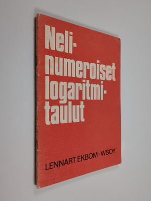 Lennart Ekbom : Nelinumeroiset logaritmitaulut