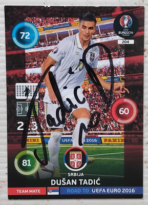 Dusan Tadic Serbia signed