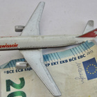 VANHA Pienoismalli Lentokone Airbus Swissair Metallia Saksa - pikkukuva 2
