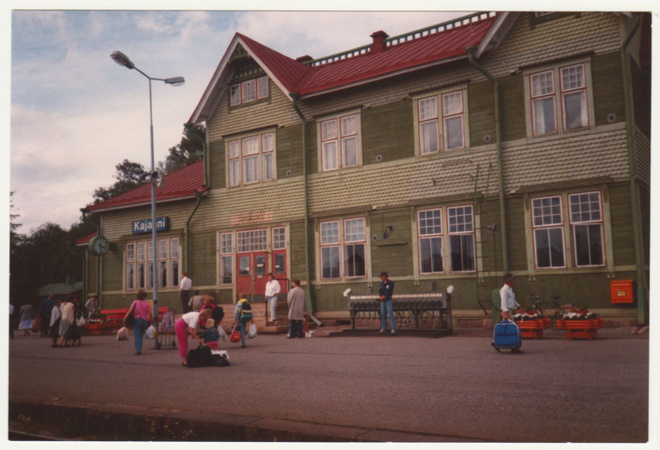 Kajaani rautatieasema 1989 valokuva